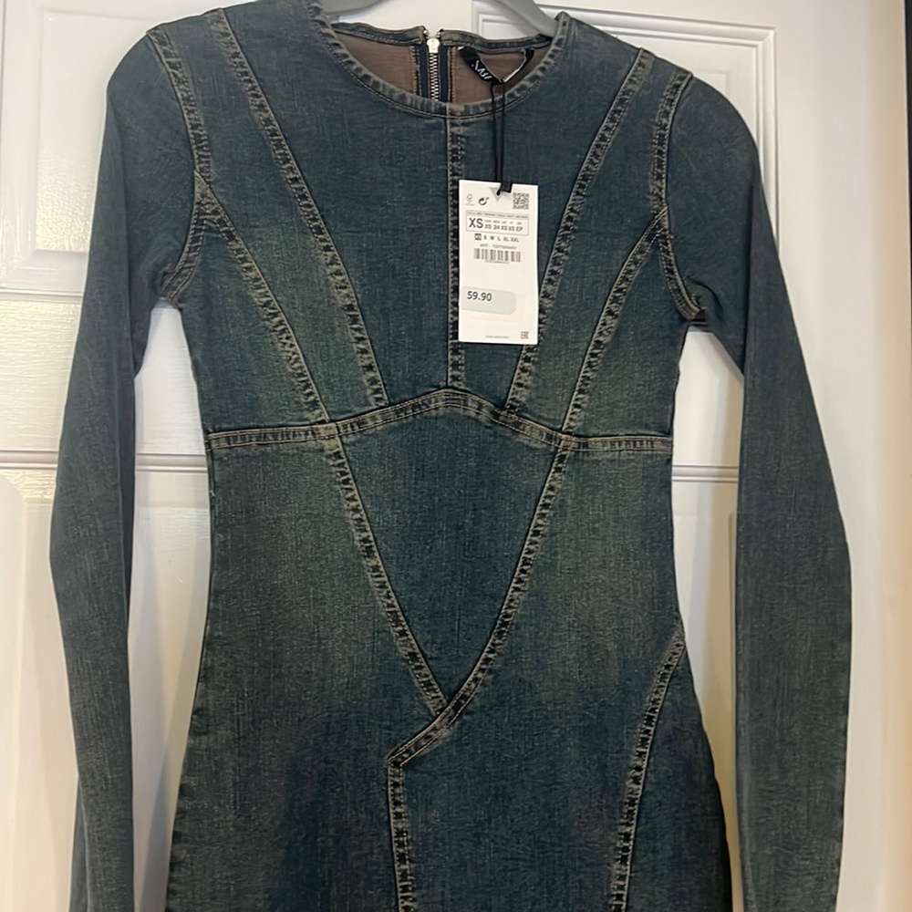 Sold out immediately Long denim dress